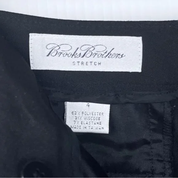 Brooks Brothers Black Suiting Pants trousers 4 - Picture 4 of 6